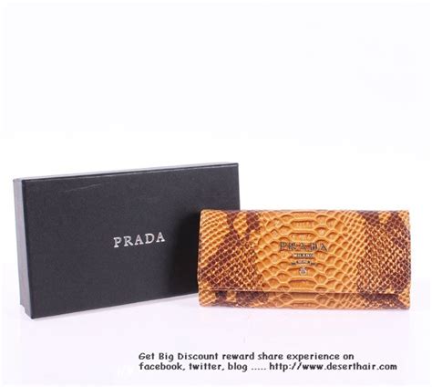 Prada snakeskin wallet